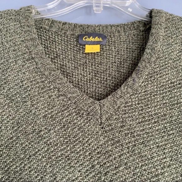Cabela’s Hi-Lo Wool Blend V-Neck Sweater Size L - Picture 3 of 7